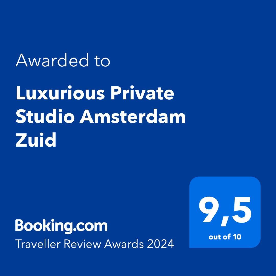 Luxurious Private Studio Amsterdam Zuid Extérieur photo