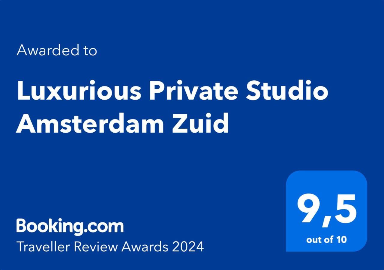 Luxurious Private Studio Amsterdam Zuid Extérieur photo
